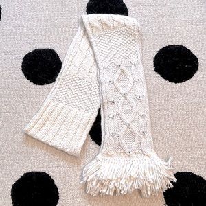 NWOT PINK Victoria’s Secret Off White Embellished Scarf